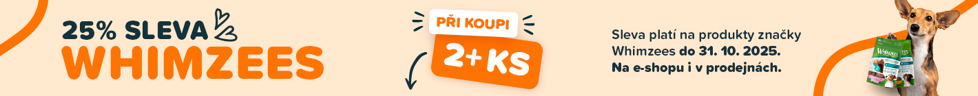 Využijete 25% slevu na naší oblíbenou značku Whimzees