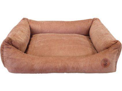 HUHUBAMBOO Pelíšek pro pejska CORD koňakový velikost L