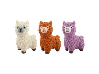 Huhubamboo pískací hračka pro psy lama mix barev 13cm